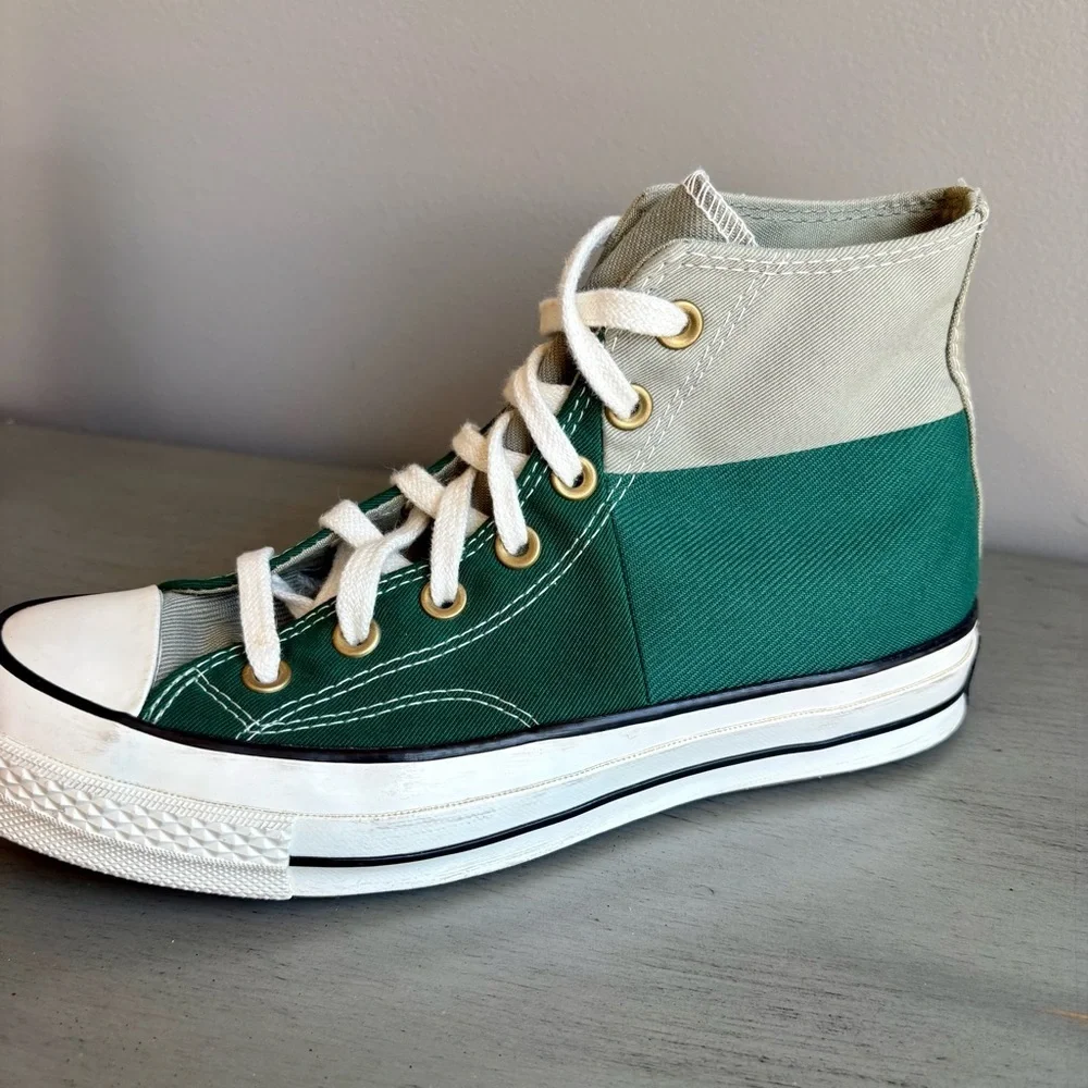 Converse Chuck Taylor 70 High Top Color Block Green Sneakers Women 7.5 A02553C - Picture 8 of 15